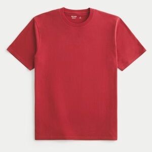 Hollister Classic Fit Crew T-Shirt XL Faded Maroon
